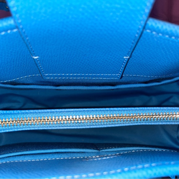 Coach Christie Carryall  Satchel Blue Leather! Perfect condition! - Picture 7 of 7